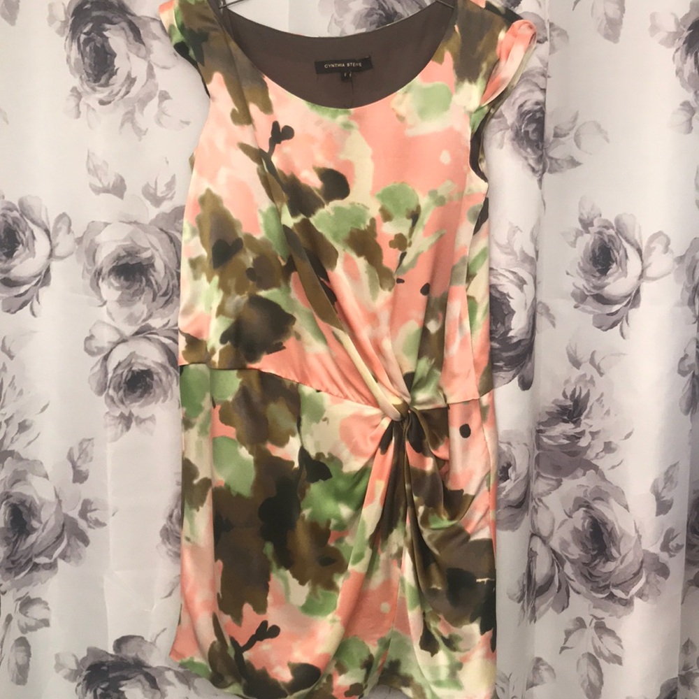 Cynthia steffe silk floral dress